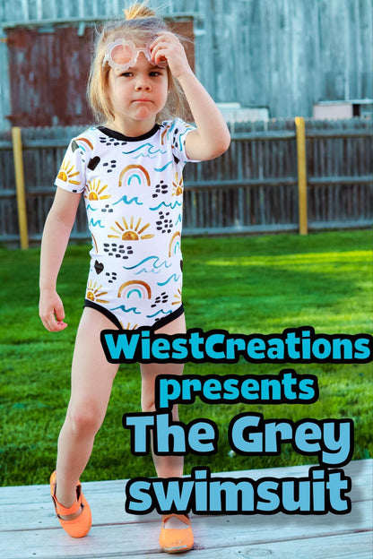 Grey Swimsuit